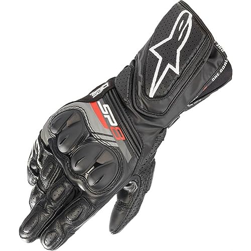 Alpinestars SP-8 V3 Leather Motorcycle Gloves | Black/Grey | eBay